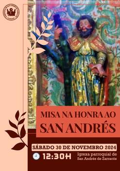 Misa na honra ó San Andrés 2024